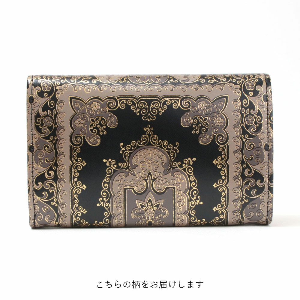 小紋　新品未使用　三代目更勝　サラサ模様　木版染め　緑　カラシ　茶　紅　紫　証紙付きA472 C1566100030011_sub02_LL.jpg