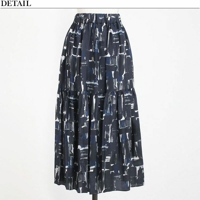 SACRA サクラ スカート BRUTH PAINTING 25FALL 125510123 サイズ36