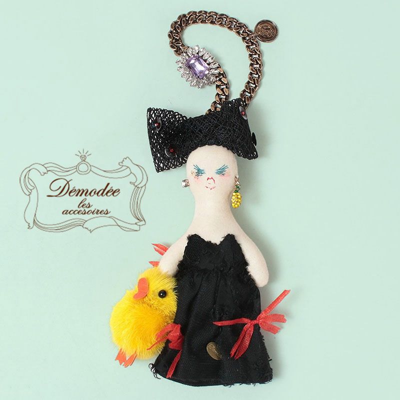 demodee デモデ バッグチャーム ドールチャーム アジョリー DEMODEE バッグチャーム DOLL ARIA | jolisac