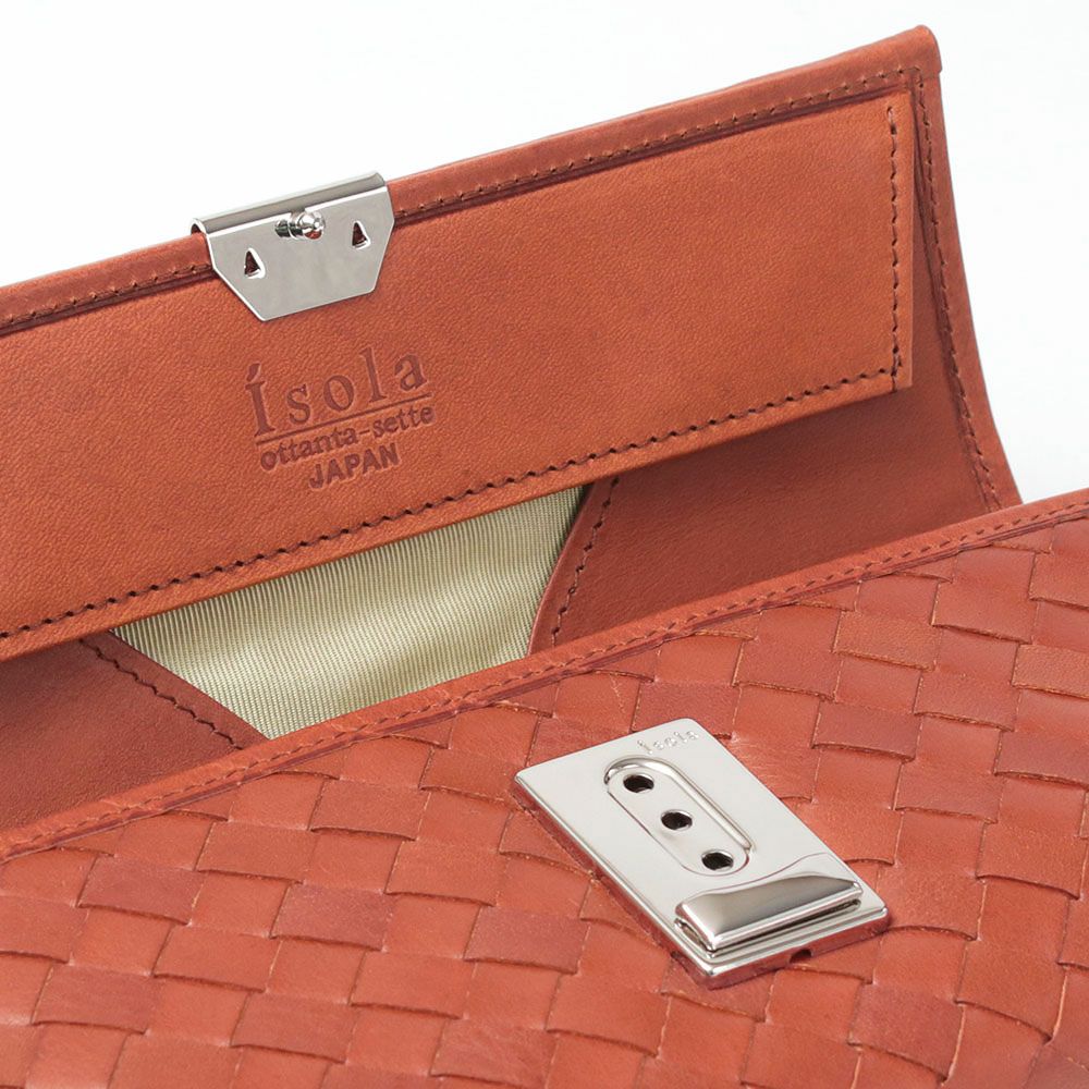 isola 財布 ギャルソン スリム SANTORINI カリオカメッシュ 2401