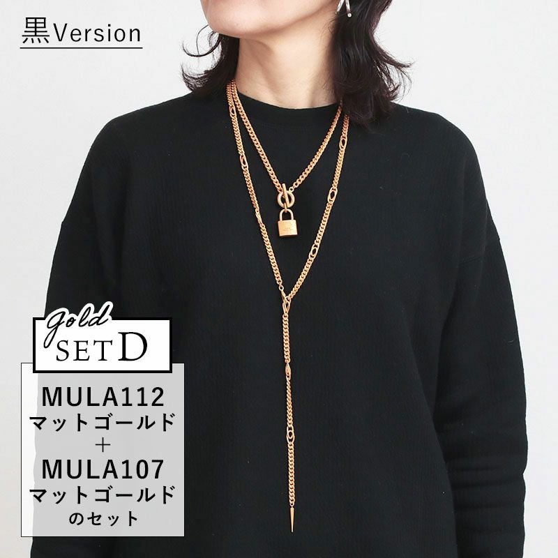 M.U.L. エムユーエル Tチェーンラリエットネックレス MULA-107
