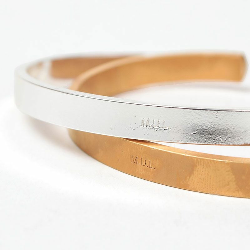 ◇セットあり◇ M.U.L. エムユーエル Gチェーン2連バングル MULA-058