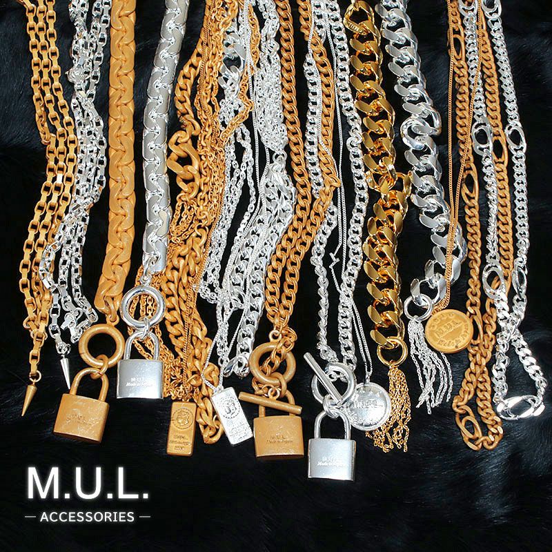 ◇セットあり◇ M.U.L. エムユーエル Gチェーン2連バングル MULA-058