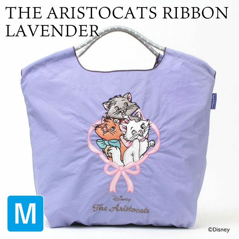 おしゃれキャットリボン柄ラベンダー