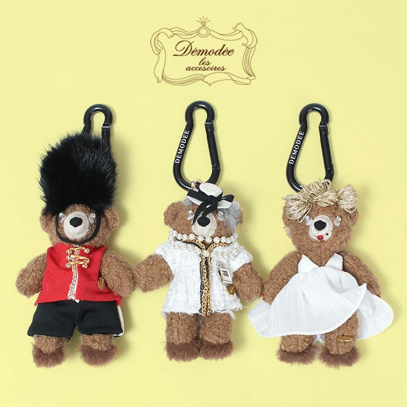 demodee 1点もの　ベアー　チャーム オンライン限定】DEMODEE バッグチャーム 偉人に扮したBEARチャーム