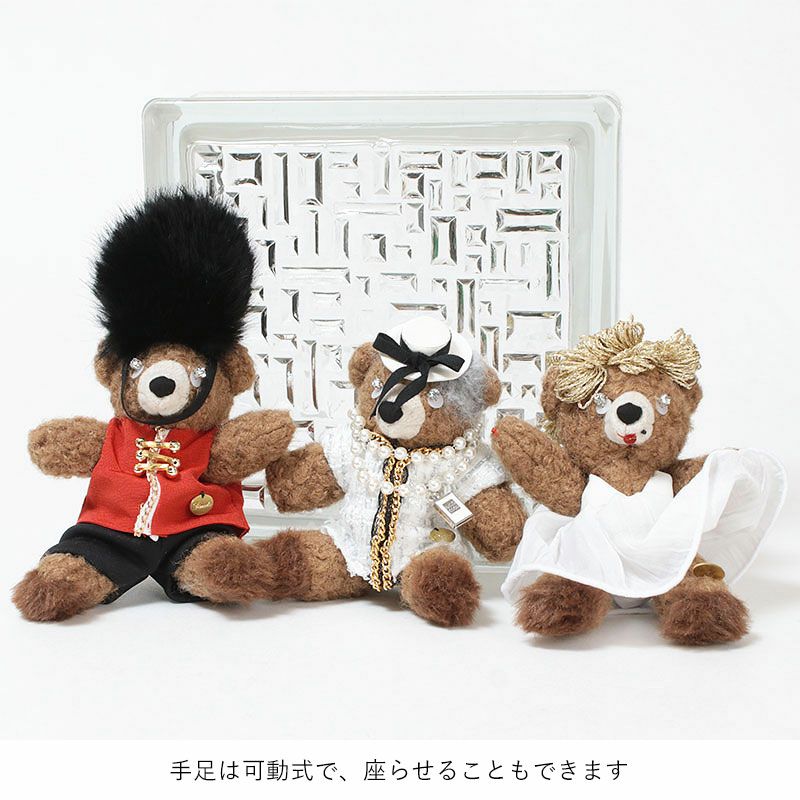オンライン限定】DEMODEE バッグチャーム 偉人に扮したBEARチャーム