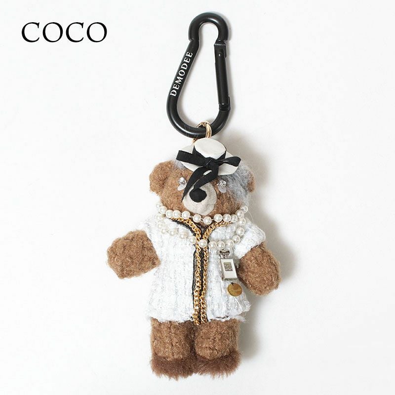 オンライン限定】DEMODEE バッグチャーム 偉人に扮したBEARチャーム