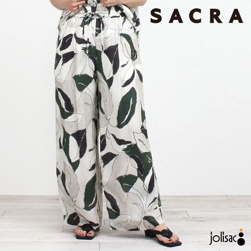 SACRA サクラ MODERN LEAVES PANTS 126213112 | jolisac