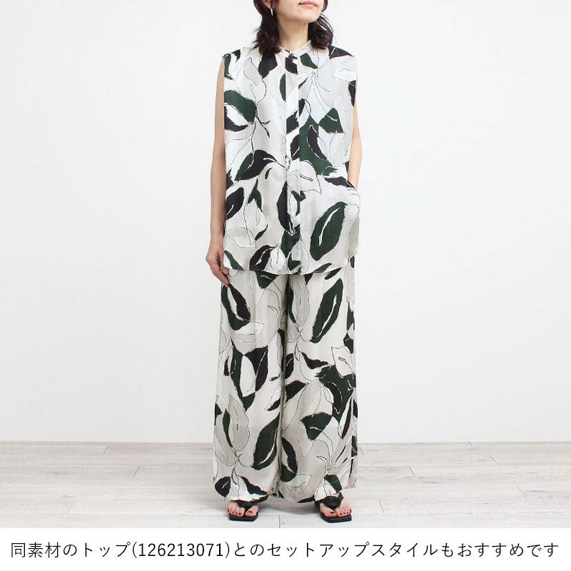 SACRA サクラ MODERN LEAVES PANTS 126213112 | jolisac