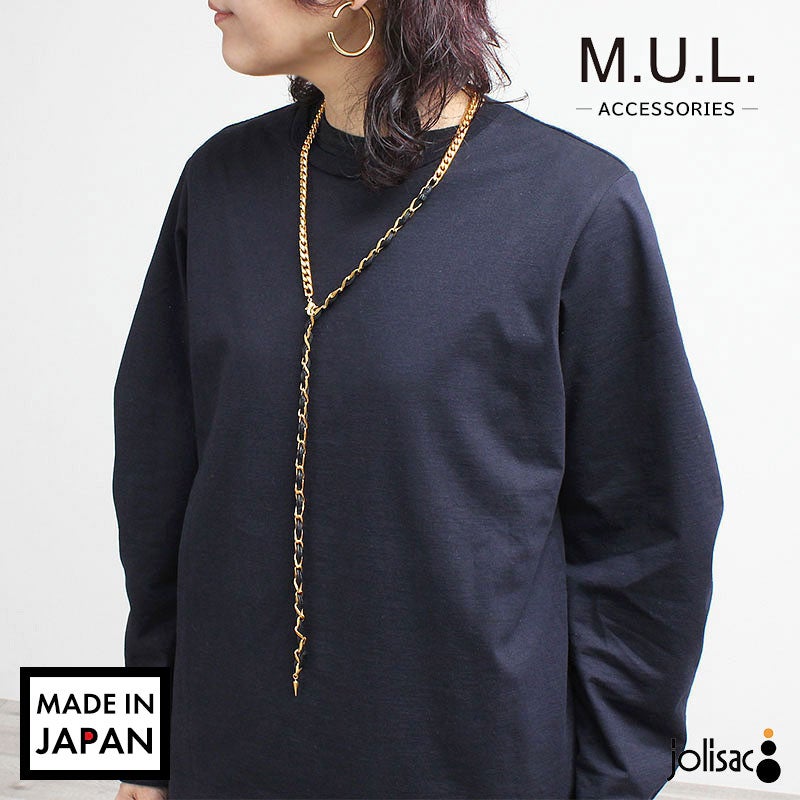 M.U.L. エムユーエルレザーラリエットネックレス MULA-173 【クーポン