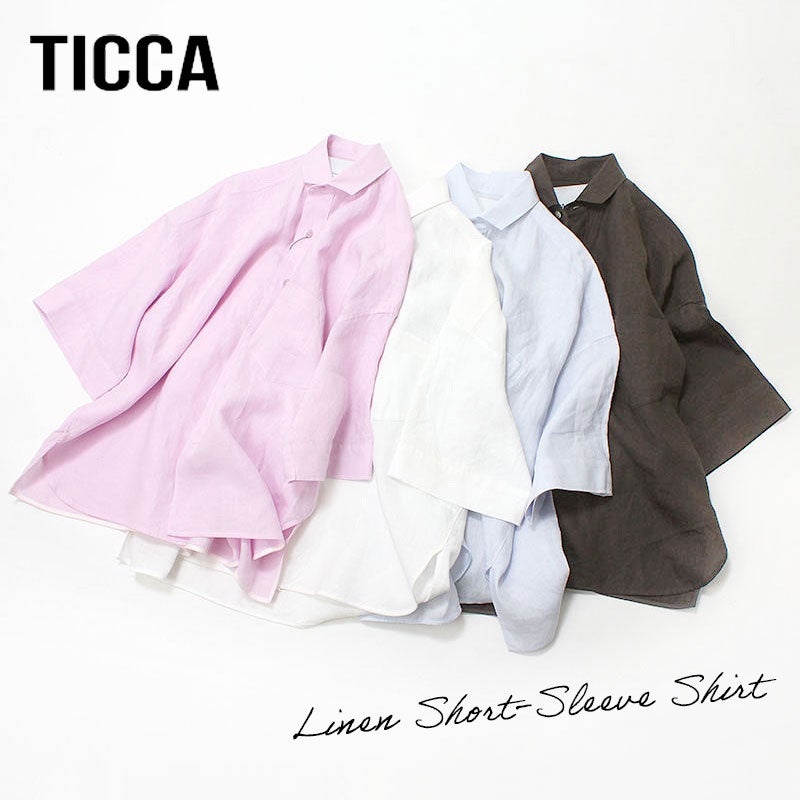 TICCA ティッカ リネン半袖シャツ TBFS-404 | jolisac